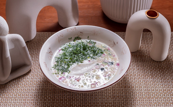 Окрошка на сыворотке