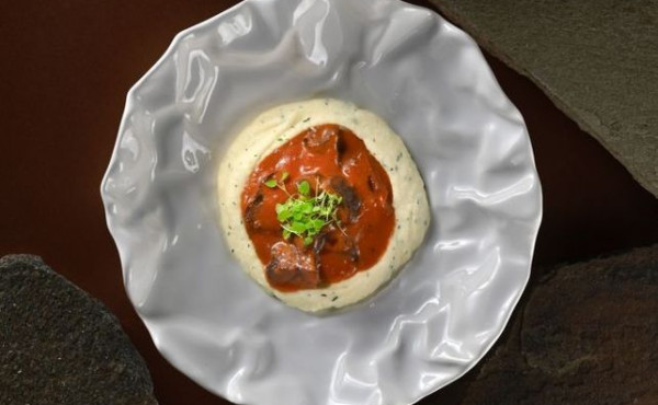 Баранья мякоть в перечном соусе