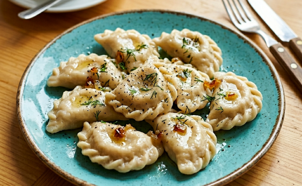 Вареники с картофелем и грибами 