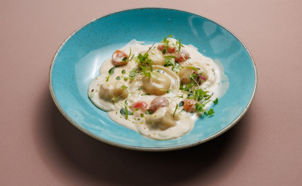 Равиоли с креветкой