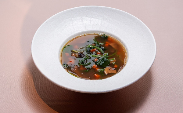 Суп с грибами и фасолью